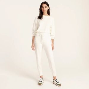 J. Crew Cotton-Cashmere Jogger Set - Ivory